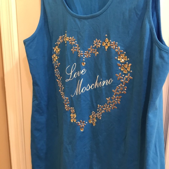⚡️FINAL PRICE⚡️ Love Moschino Logo Heart Print Tank Top/Tunic - Picture 13 of 13